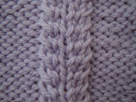 free knitting pattern - gentle cable stitch